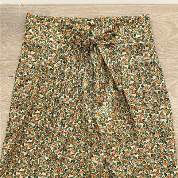 NEW!! Zara Floral Print Wide Leg Pants - Picture 4 of 5